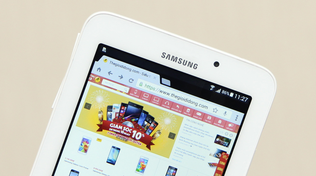 Máy tính bảng Samsung Galaxy Tab 3V Wifi Màu Trắng