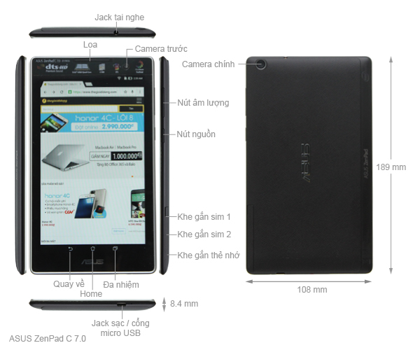 ASUS ZenPad C 7.0 (Z170CG)