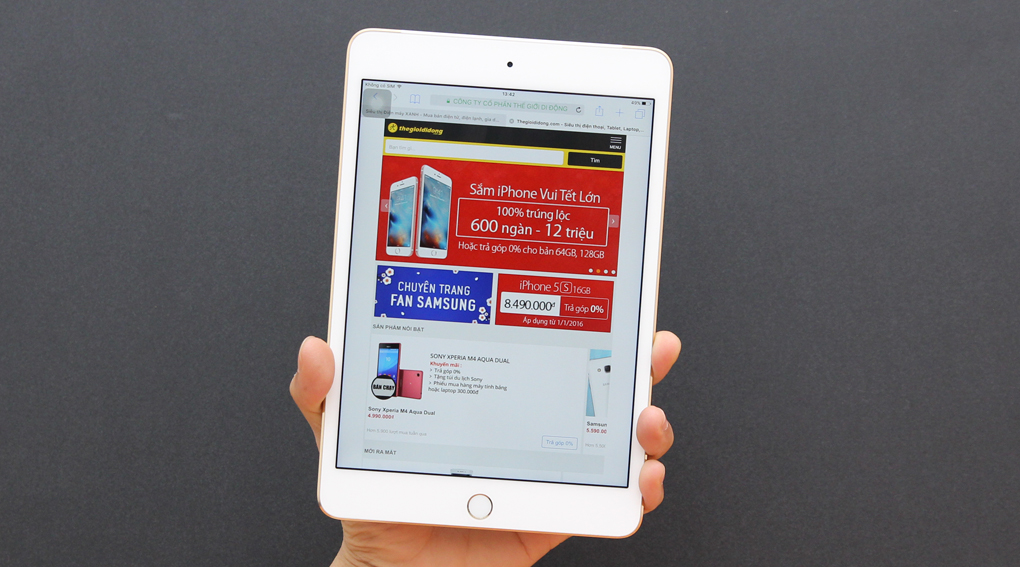 Máy tính bảng iPad Mini 4 Wifi Cellular 16GB