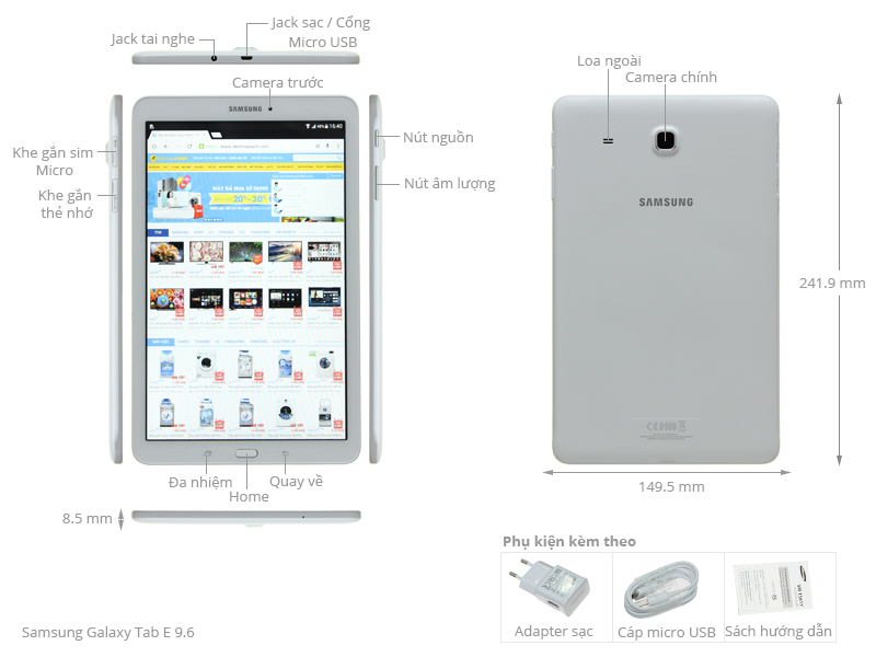 Samsung Galaxy Tab E 9.6 (SM-T561)