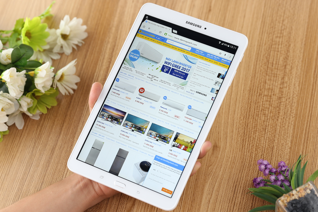Máy tính bảng Samsung Galaxy Tab E 9.6 (SM-T561) Màu Trắng