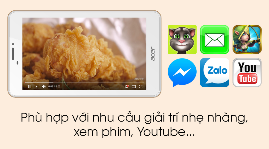 Máy tính bảng Acer Iconia B1-723