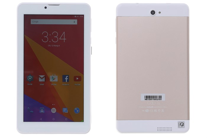 Máy tính bảng Mobell Tab 7s Màu Trắng - vàng đồng
