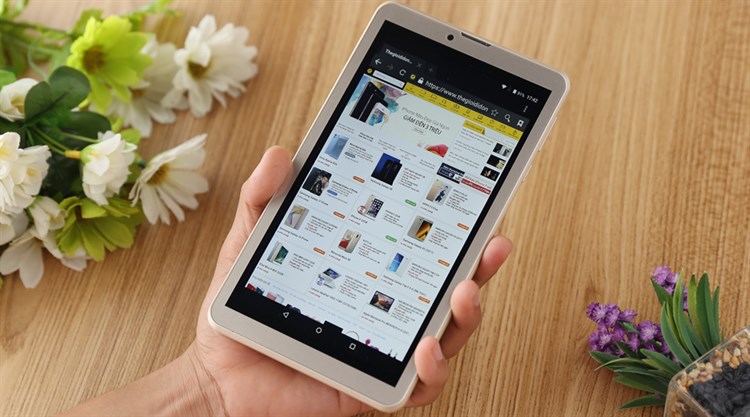 Máy tính bảng Mobell Tab 7s Màu Vàng đồng