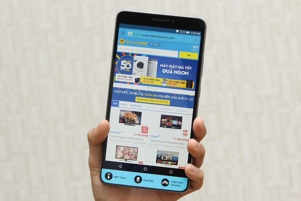 Máy tính bảng Lenovo Phab 2GB Màu Đen