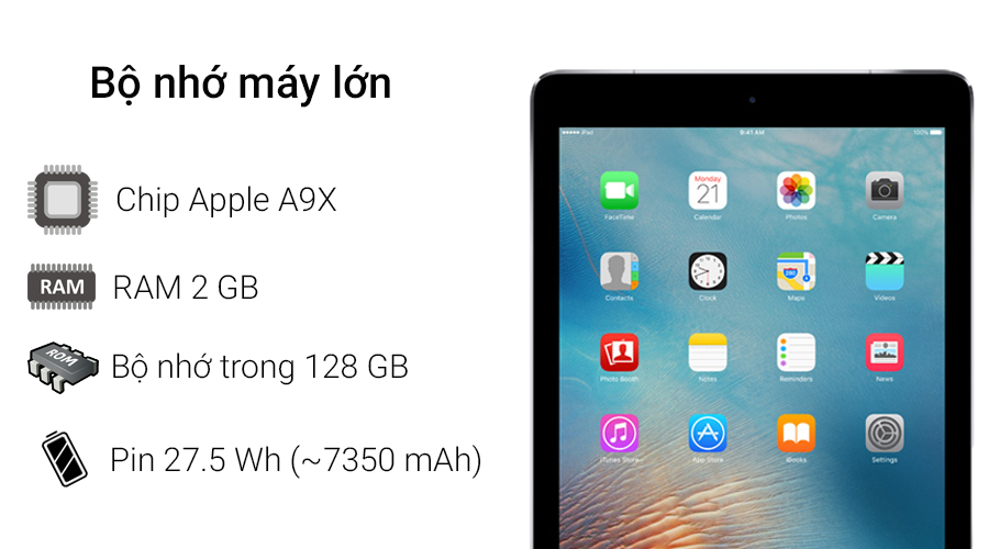 Máy tính bảng iPad Pro 9.7 inch Wifi 128GB
