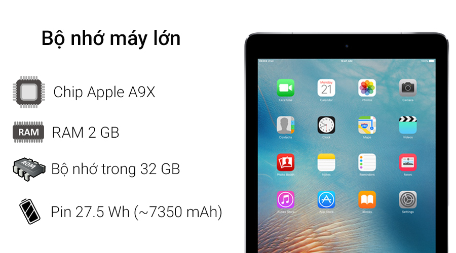 Máy tính bảng iPad Pro 9.7 inch Wifi Cellular 32GB