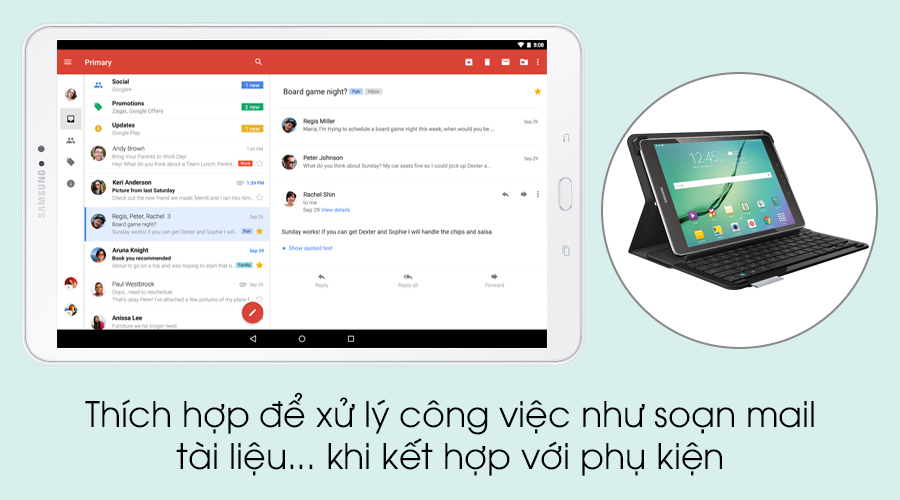 Máy tính bảng Samsung Galaxy Tab A6 10.1 Spen