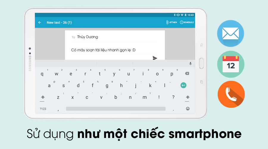 Máy tính bảng Samsung Galaxy Tab A6 10.1 Spen