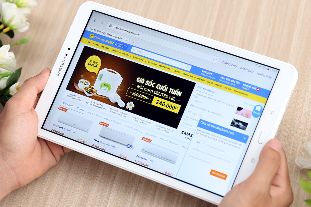 Máy tính bảng Samsung Galaxy Tab A6 10.1 Spen Màu Trắng