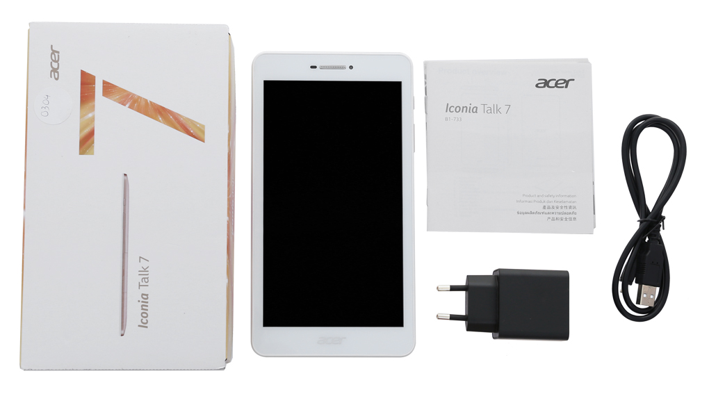 Bộ sản phẩm gồm: Adapter, Sách hướng dẫn, Cáp Micro USB, Hộp máy