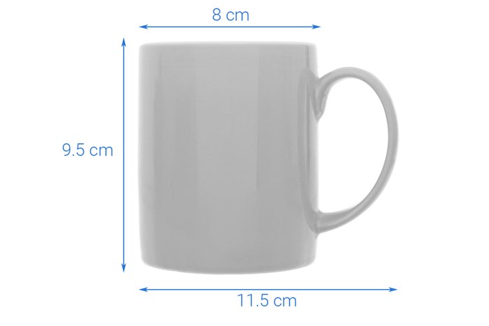 Ly sứ Dong Hwa MC001 300 ml Màu Xám