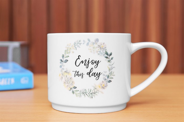 Ly sứ BHX HM M190G 360ml Màu Xanh lá