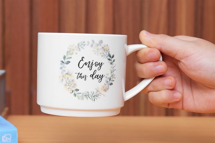 Ly sứ BHX HM M190G 360ml Màu Xanh lá