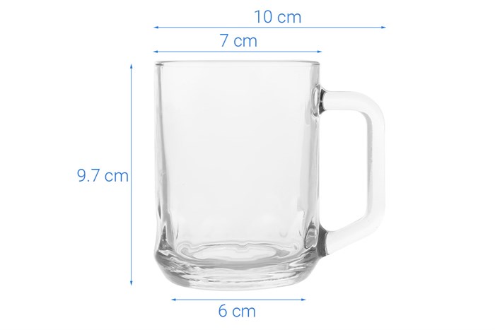 Ly bia thủy tinh Delites ZB12-150 280ml Màu Trắng