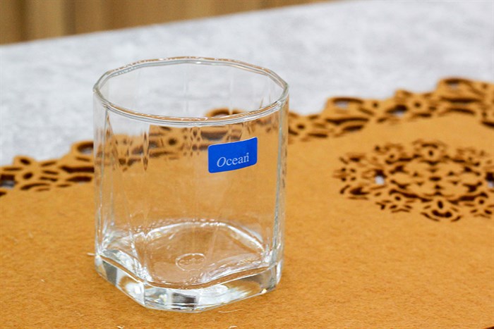 Bộ 6 ly thủy tinh 260 ml Ocean Pyramid Rock Màu Trắng