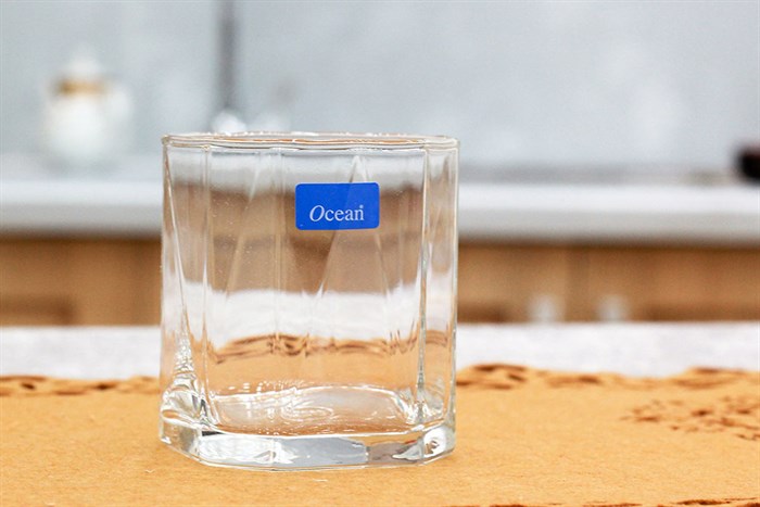 Bộ 6 ly thủy tinh 260 ml Ocean Pyramid Rock Màu Trắng