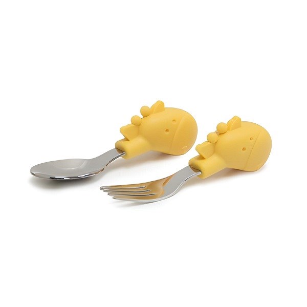 Bộ muỗng nĩa Marcus & Marcus Palm Grasp - Lola MNMBB12-GF - AVAKids.com