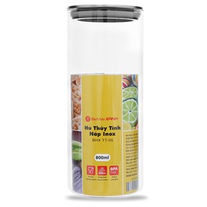 Hũ Đựng Thực Phẩm Thủy Tinh 800 Ml Bhx Tt - 05
