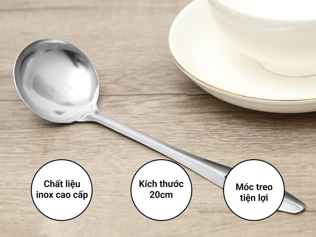 Vá múc canh inox 20cm Rainy VA5 giá tốt tại Bách hoá XANH