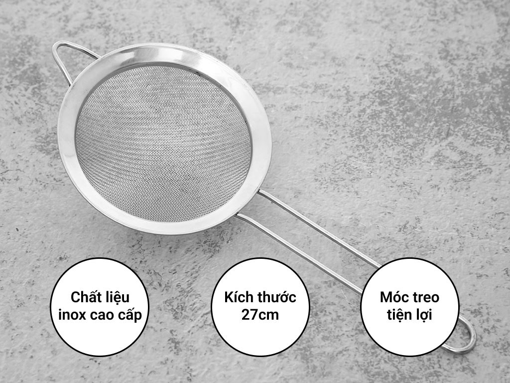 Rây lọc inox 27cm Tân Bách Phát giá tốt tại Bách hoá XANH
