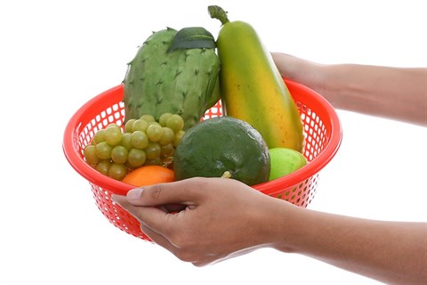 Rổ gạo nhựa tròn 30cm Duy Tân 3T0 (lỗ lớn)