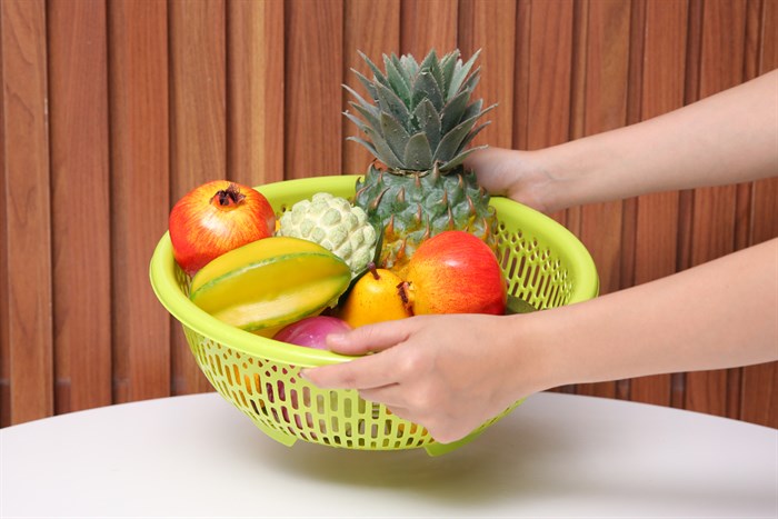 Rổ nhựa 31.5 cm Duy Tân RB3T2 Màu Xanh lá