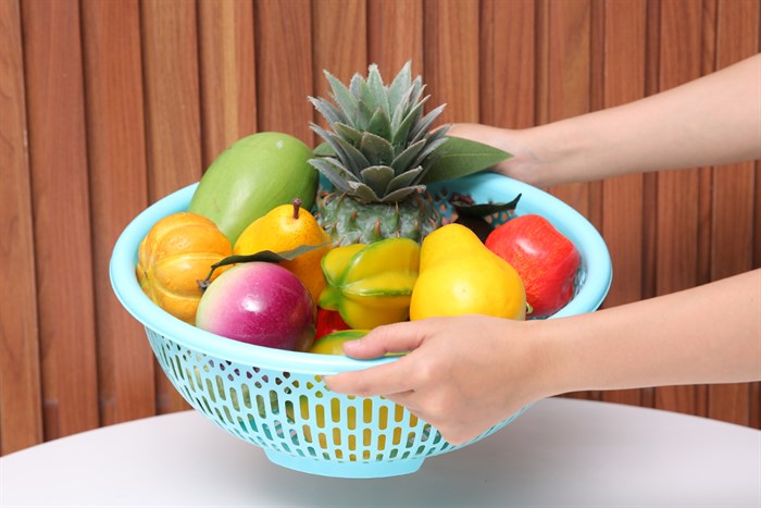 Rổ nhựa 35.7 cm Duy Tân RB3T6 Màu Xanh Dương