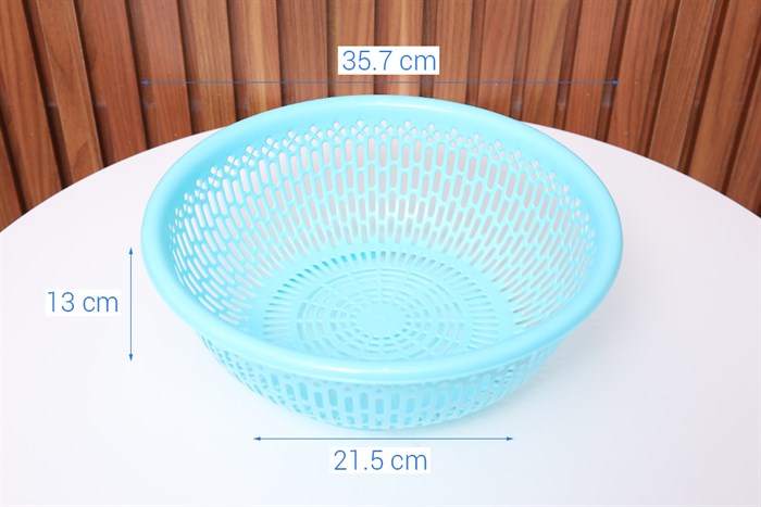Rổ nhựa 35.7 cm Duy Tân RB3T6 Màu Xanh Dương