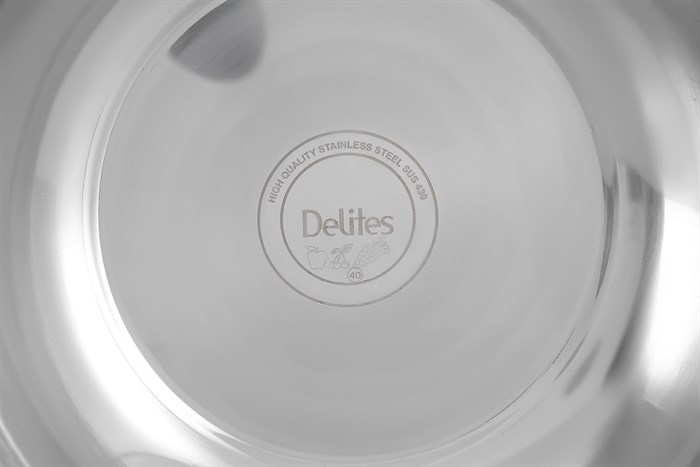 Thau inox Delites TR001-B3 bộ 3 cái Màu Bạc