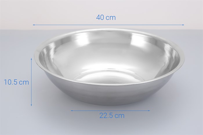 Thau inox Delites TR001-B3 bộ 3 cái Màu Bạc