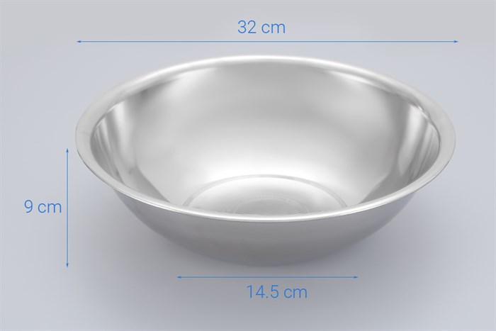 Thau inox Delites TR001-B3 bộ 3 cái Màu Bạc