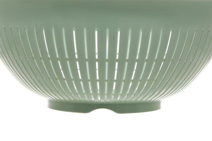 Bộ thau rổ nhựa 30cm Yoko Inochi TRBO0030 Màu Xanh lá