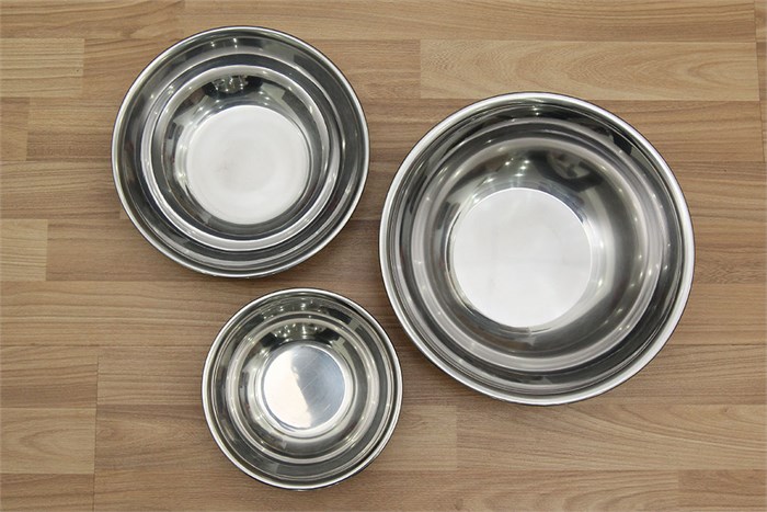 Bộ 3 thau inox Rainy Màu Bạc