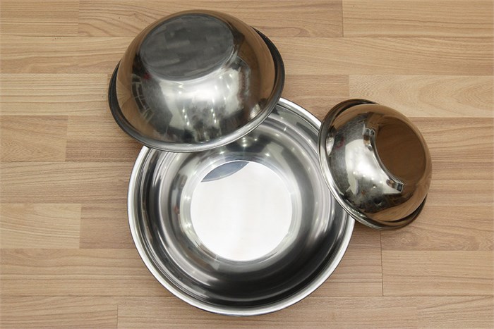 Bộ 3 thau inox Rainy Màu Bạc