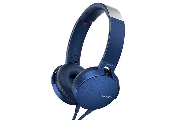 Tai nghe chụp tai Sony Extra Bass MDR-XB550AP Màu Xanh Dương