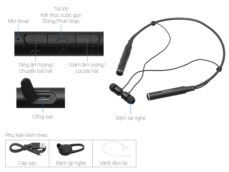 Tai nghe Bluetooth Roman Z6000s