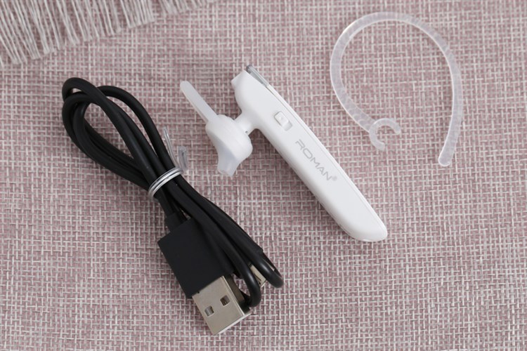 Tai nghe Bluetooth Roman R551N Trắng Màu Trắng