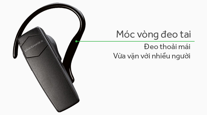 Tai nghe Bluetooth Plantronics Explorer 10 đen với móc vòng đeo tai Tai nghe Bluetooth Plantronics Explorer 10 đen với móc vòng đeo tai