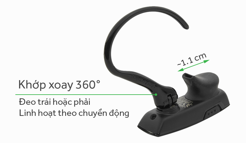 Tai nghe Bluetooth Plantronics Explorer 10 đen có khớp xoay giúp tai nghe linh hoạt Tai nghe Bluetooth Plantronics Explorer 10 đen có khớp xoay giúp tai nghe linh hoạt