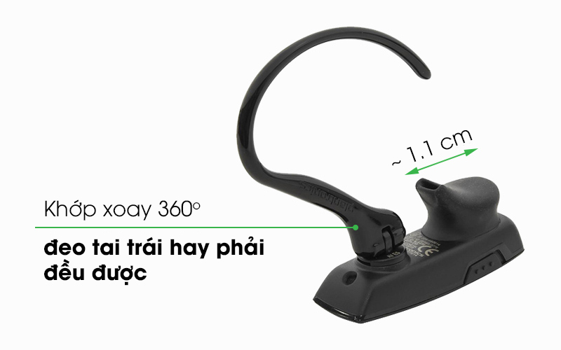 Có thể xoay 360 độ - Tai nghe Bluetooth Plantronics Explorer 10 Đen