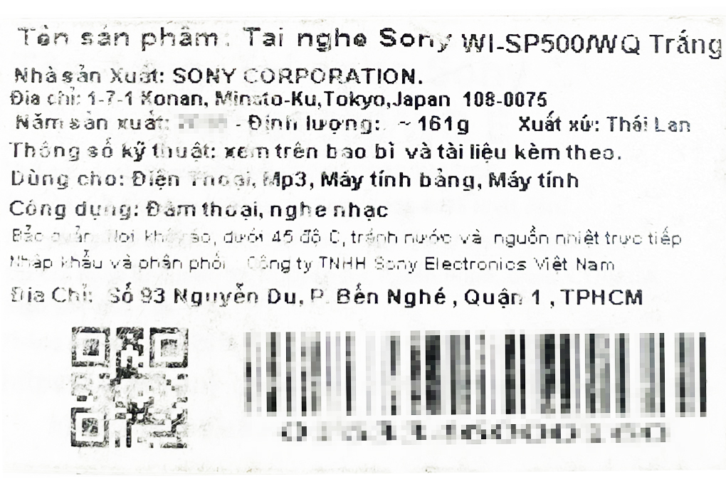 Tai nghe Bluetooth Sony WI-SP500 - 16