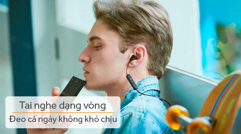 Tai nghe Bluetooth Sony WI-C300 thiết kế dạng vòng đeo cổ cá tính, sành điệu Tai nghe Bluetooth Sony WI-C300 thiết kế dạng vòng đeo cổ cá tính, sành điệu