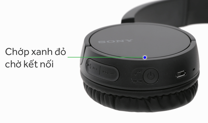 Cách kết nối bluetooth - Tai nghe chụp tai Bluetooth Sony WH-CH500