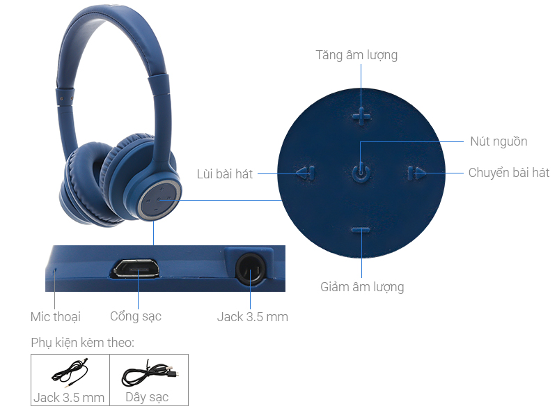 Tai nghe Bluetooth Chụp Tai Kanen K9