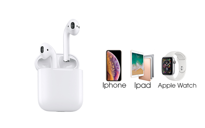 Tai nghe Bluetooth AirPods 2 Wireless charge Apple MRXJ2 Trắng kết nối được với iphone, ipad,... Tai nghe Bluetooth AirPods 2 Wireless charge Apple MRXJ2 Trắng kết nối được với iphone, ipad,...