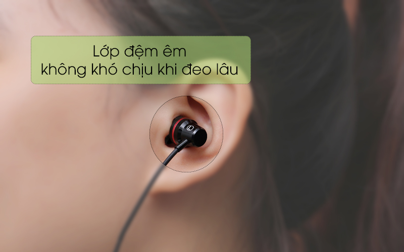 Tai nghe EP Awei Q29Hi đen hồng êm tai khi đeo