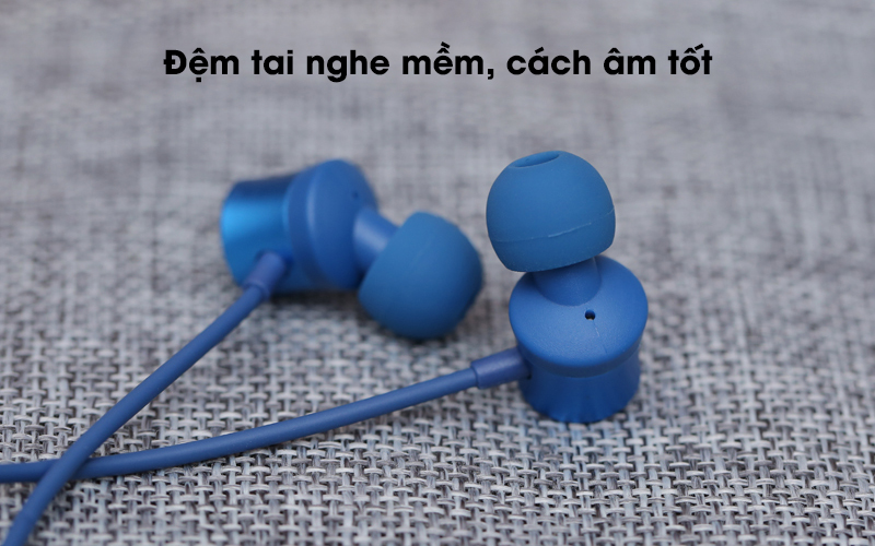 Tai nghe Bluetooth Roman S205 xanh cách âm khá tốt