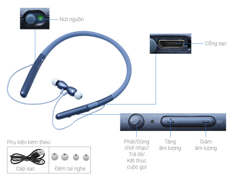 Tai nghe Bluetooth Mozard Z7000A