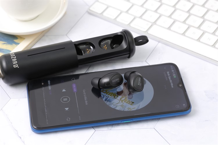 Tai nghe Bluetooth True Wireless Mozard AT5 Màu Đen